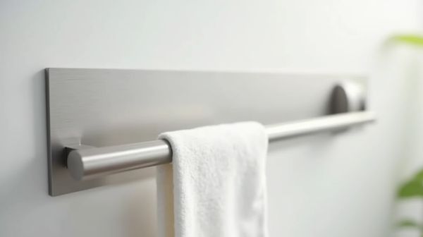 Un porte serviette mural en inox pour un design moderne et pratique