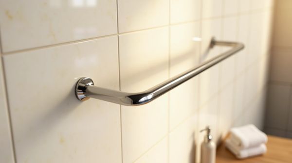 Un porte serviette mural en inox pour un design moderne et pratique